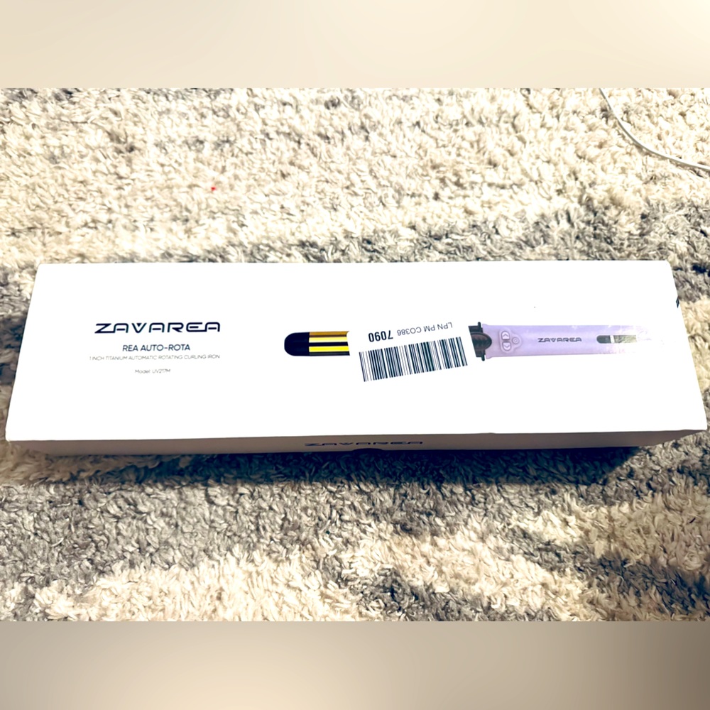 ZAVAREA Rotating Curling Iron, Professional 1 Inch Automatic Hair Curler NEW